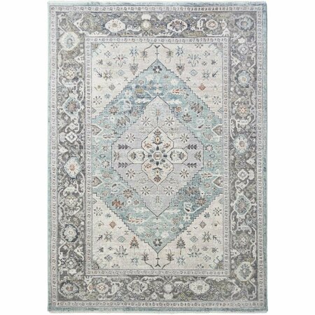 MAYBERRY RUG 7 ft. 10 in. x 9 ft. 10 in. Windsor Aria Area Rug, Gray WD4036 8X10